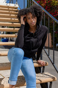 Women's Bamboo French Terry Zip Hooded Sweatshirt - P's One-Stop Shop 