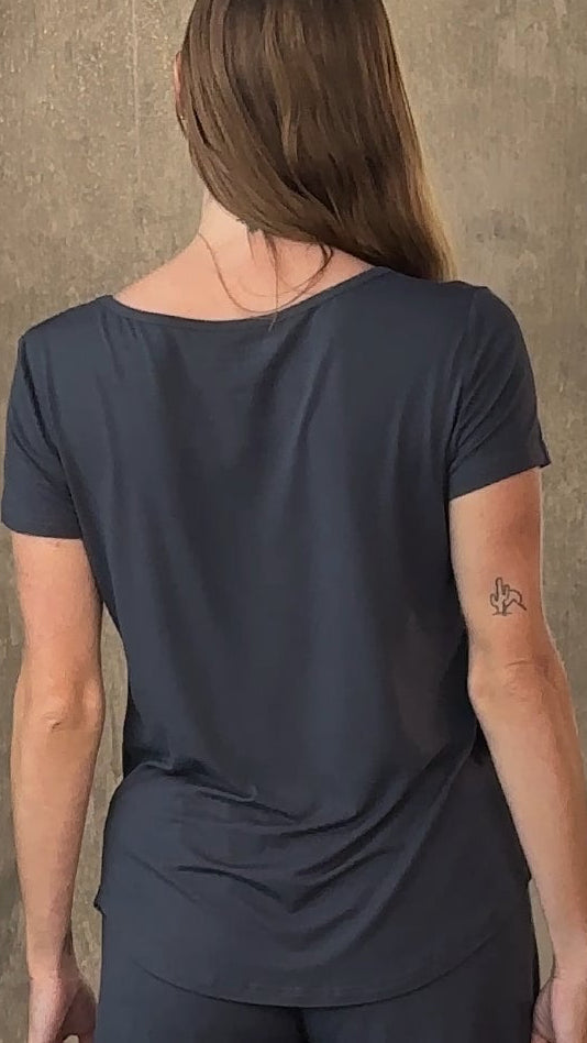 Women’s Bamboo Lounge Short Sleeve T-Shirt - P's One-Stop Shop 