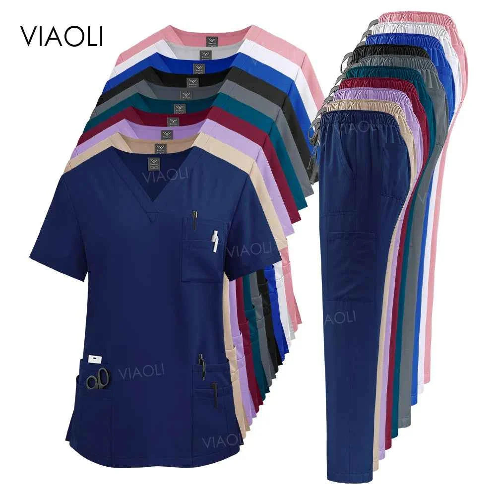Women's Medical Scrub Uniform Set - P's One-Stop Shop 