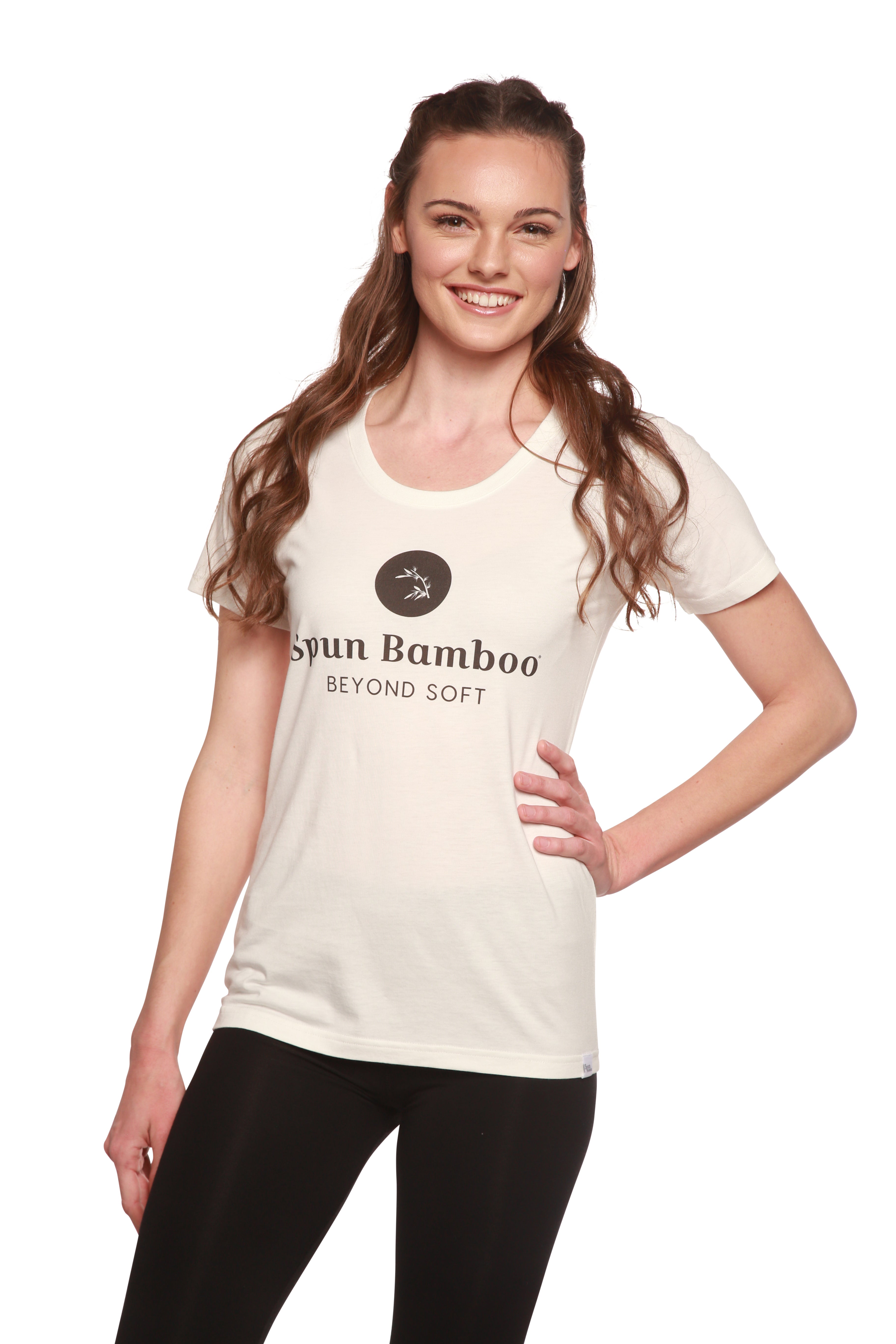 Women's Spun Bamboo Logo Bamboo Viscose/Organic Cotton T-Shirt - P's One-Stop Shop 