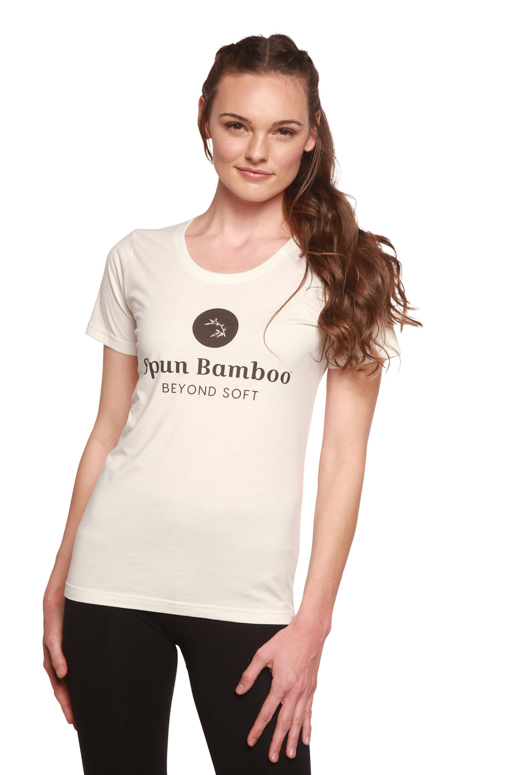 Women's Spun Bamboo Logo Bamboo Viscose/Organic Cotton T-Shirt - P's One-Stop Shop 