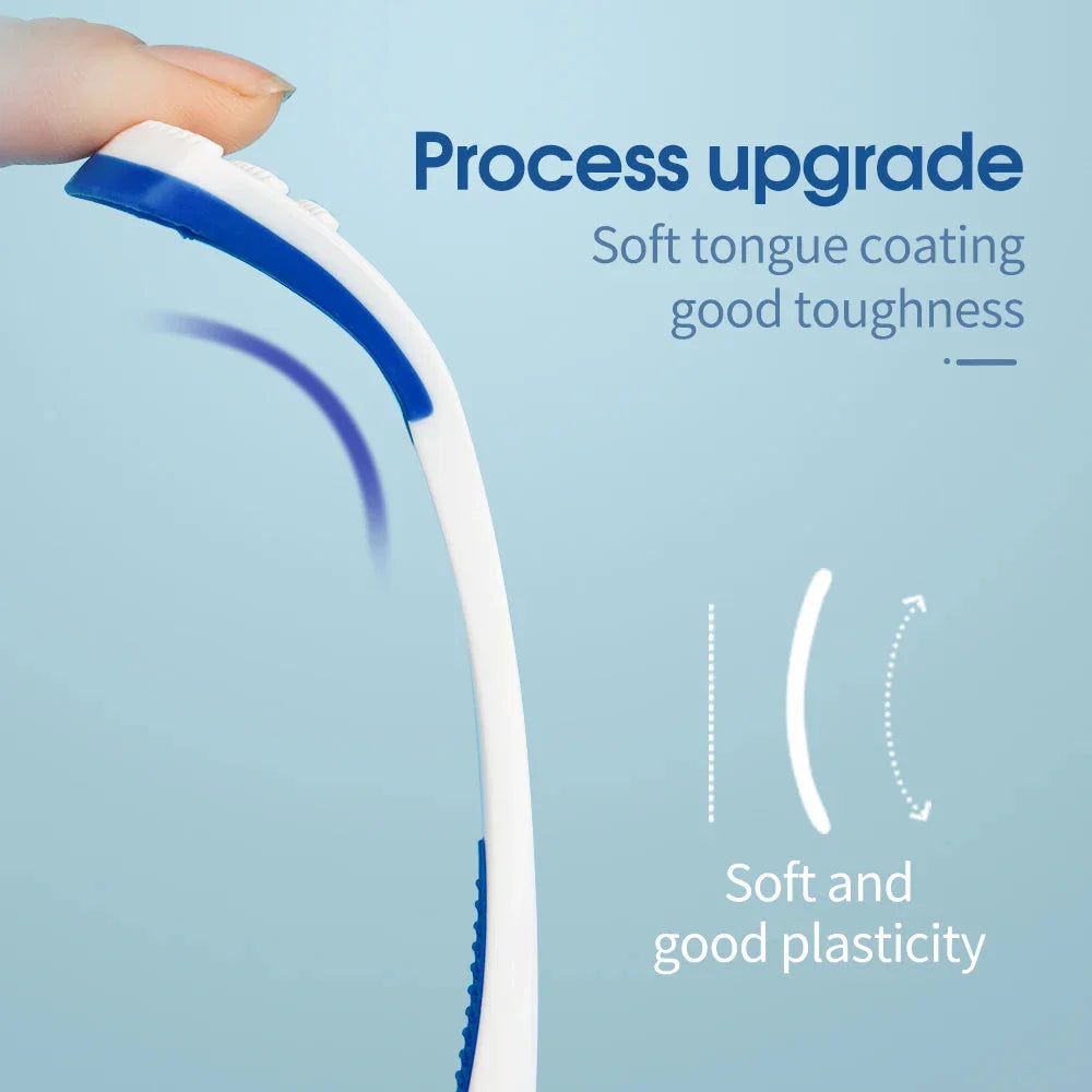 Y-Kelin Tongue Scraper Oral  Cleaner Brush Fresh Breath Cleaning Coated  Toothbrush  Hygiene Care Tools - P's One-Stop Shop 