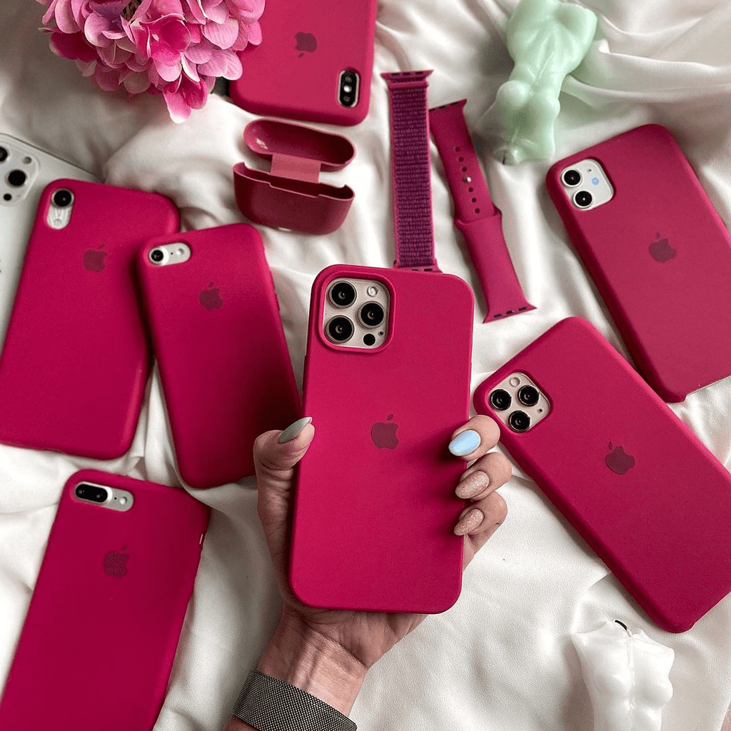 iPhone Silicone Case (Rose Red) - P's One-Stop Shop 