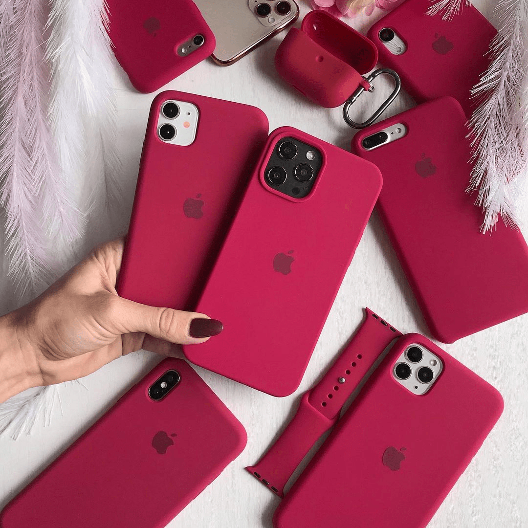 iPhone Silicone Case (Rose Red) - P's One-Stop Shop 