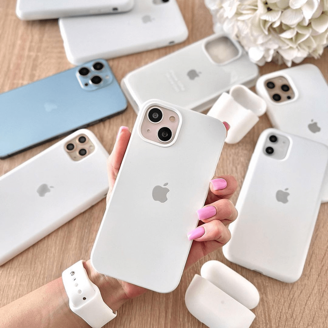 iPhone Silicone Case (White) - P's One-Stop Shop 