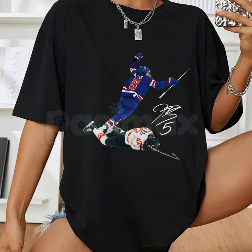Megan Keller & Hilary Knight Vintage Hockey T-Shirt - USA Women's Hockey Legend Graphic Tee, Retro 90s Style Sports Apparel, Premium Heavyweight Unisex 100% Cotton Top, Olympic Hockey Fan Shirt, Hilary Knight & Megan Keller Souvenir Tee - P's One-Stop Shop 